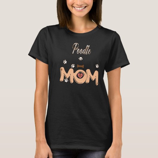 プードルママ Tシャツ (正面)