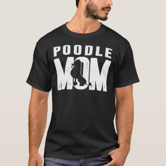 プードルマムドッグシルエット Tシャツ