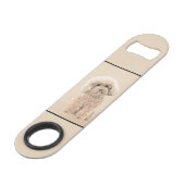 プードルミニチュアアプリコットクリームブラウンドッグアート スピード栓抜き (裏面アングル)