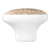 プードルミニチュアアプリコットクリームブラウンドッグアート セラミックノブ (側面)