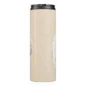 プードルミニチュアアプリコットクリームブラウンドッグアート タンブラー (裏面)