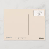 プードルミニチュアアプリコットクリームブラウンドッグアート ポストカード (裏面)