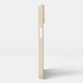 プードルミニチュアアプリコットクリームブラウンドッグアート iPhoneケース (右側面)