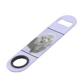 プードルミニチュアトイシルバーグレーブルードッグアート スピード栓抜き (裏面アングル)