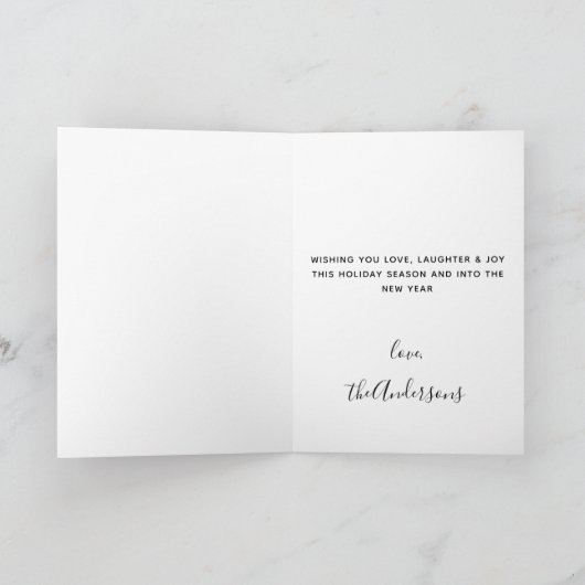 プードルメリークリスマストレンディー犬 シーズンカード (内部)