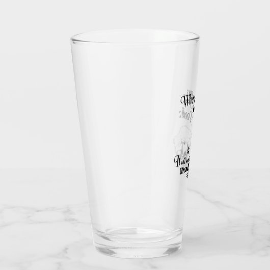 プードルモダンアートかわいい犬の品種のスローガン タンブラーグラス (右)