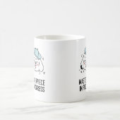 プードルユーモアのあるドッグアートウィズベレーデザイン コーヒーマグカップ (中央)