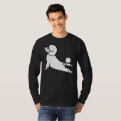 プードルヨガ Tシャツ (正面フル)