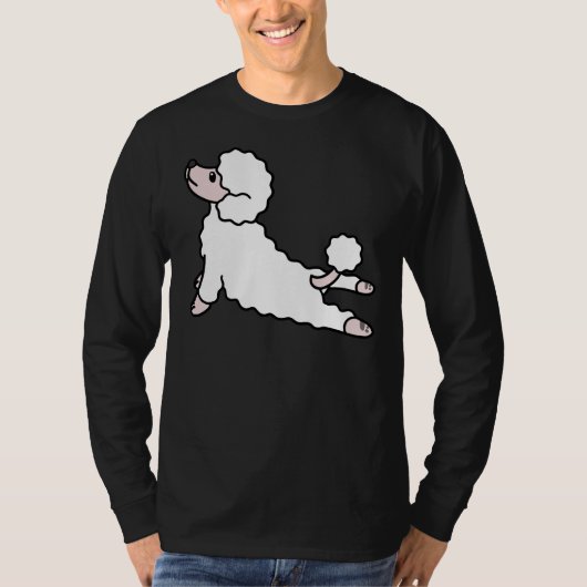 プードルヨガ Tシャツ (正面)