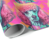 プードルラッピング紙 ラッピングペーパー (ロールコーナー)