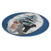 プードルラバーズクリスマス カッティングボード (角)