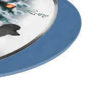 プードルラバーズクリスマス カッティングボード (角)