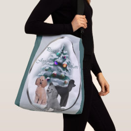 プードルラバーズクリスマス クロスボディバッグ