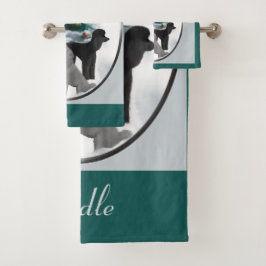 プードルラバーズクリスマス バスタオルセット