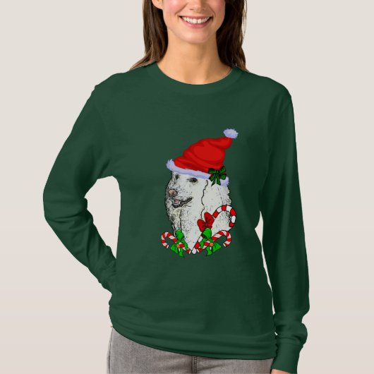 プードルラバーズクリスマス Tシャツ (正面)