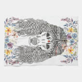 プードルラバーフローラキッチンタオル キッチンタオル (横)