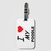 プードルラブ ラゲッジタグ (正面縦)