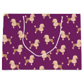 プードルラージ抱き枕 ラージペーパーバッグ (正面)