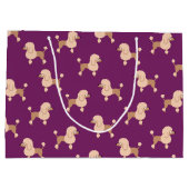 プードルラージ抱き枕 ラージペーパーバッグ (裏面)