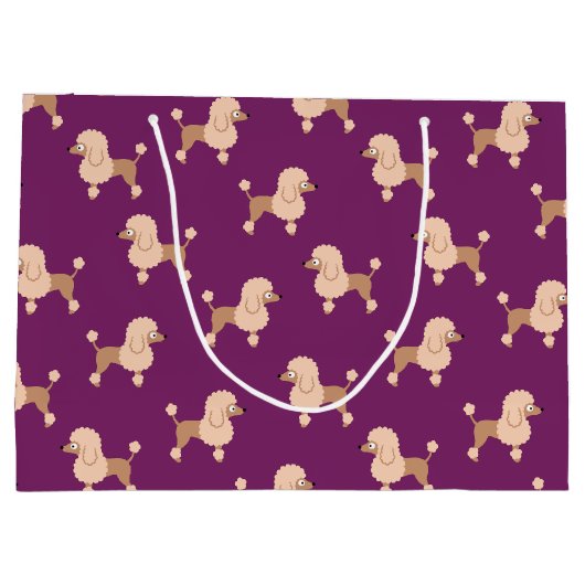 プードルラージ抱き枕 ラージペーパーバッグ (裏面)