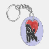 プードルリノカット キーホルダー (正面左)