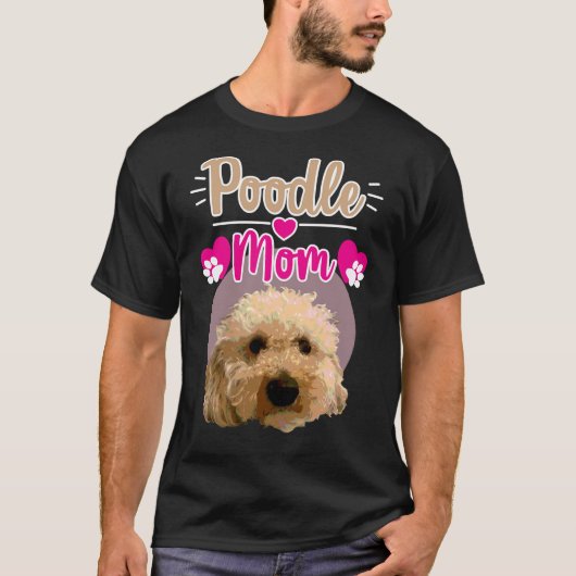 プードルリラックスママフィット Tシャツ (正面)