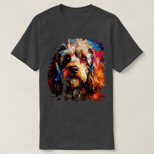 プードルレインボー Tシャツ (デザイン正面)