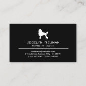 プードルロゴ |グルーミング名刺 名刺 (裏面)