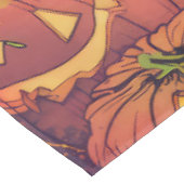 プードル不気味ドグハロウィーン魔女とカボチャ テーブルクロス (アングル)