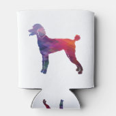 プードル図形シルエットパープル 缶クーラー (裏面)