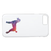 プードル図形シルエットパープル Case-Mate iPhoneケース (裏面(横))