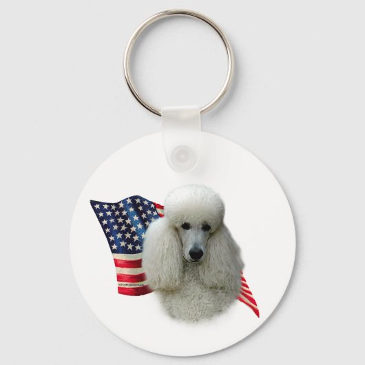 プードル国旗 キーホルダー (正面)