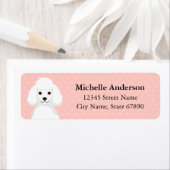 プードル差出人住所ラベル ラベル (インサイチュ)