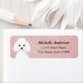 プードル差出人住所ラベル ラベル (インサイチュ)