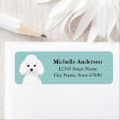 プードル差出人住所ラベル ラベル (インサイチュ)