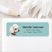 プードル差出人住所ラベル ラベル (インサイチュ)