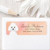 プードル差出人住所ラベル ラベル (インサイチュ)