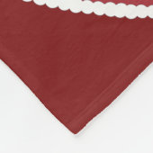 プードル愛バーガンディのフリースブランケット フリースブランケット (角)