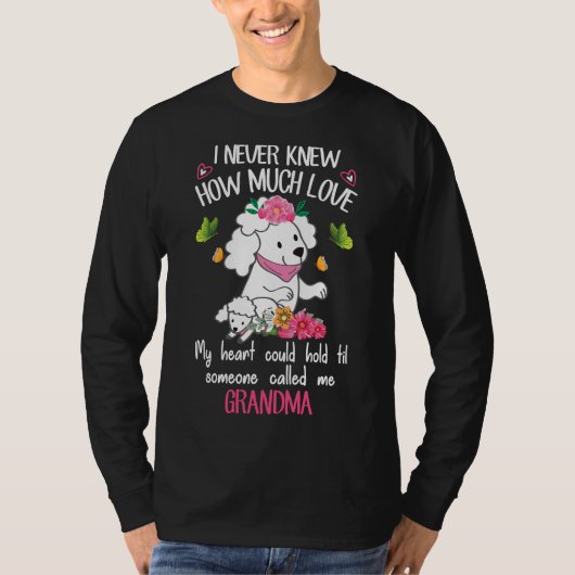 プードル愛好家 Tシャツ (正面)