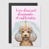 プードル招待状 マグネット招待状 (正面/裏面)