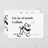 プードル招待状 招待状 (正面/裏面)