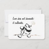 プードル招待状 招待状 (正面)