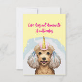 プードル招待状 招待状 (正面)