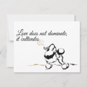 プードル招待状 招待状 (正面)