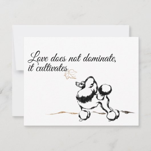 プードル招待状 招待状 (正面)