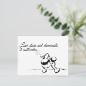 プードル招待状 招待状 (スタンド正面)