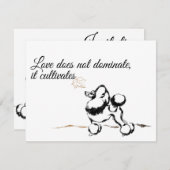 プードル招待状 招待状 (正面/裏面)