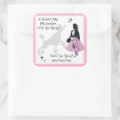 プードル救スカートおもしろい スクエアシール (バッグ)