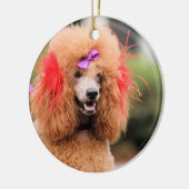 プードル日2010 #1 セラミックオーナメント (左)