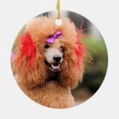 プードル日2010 #1 セラミックオーナメント (裏面)